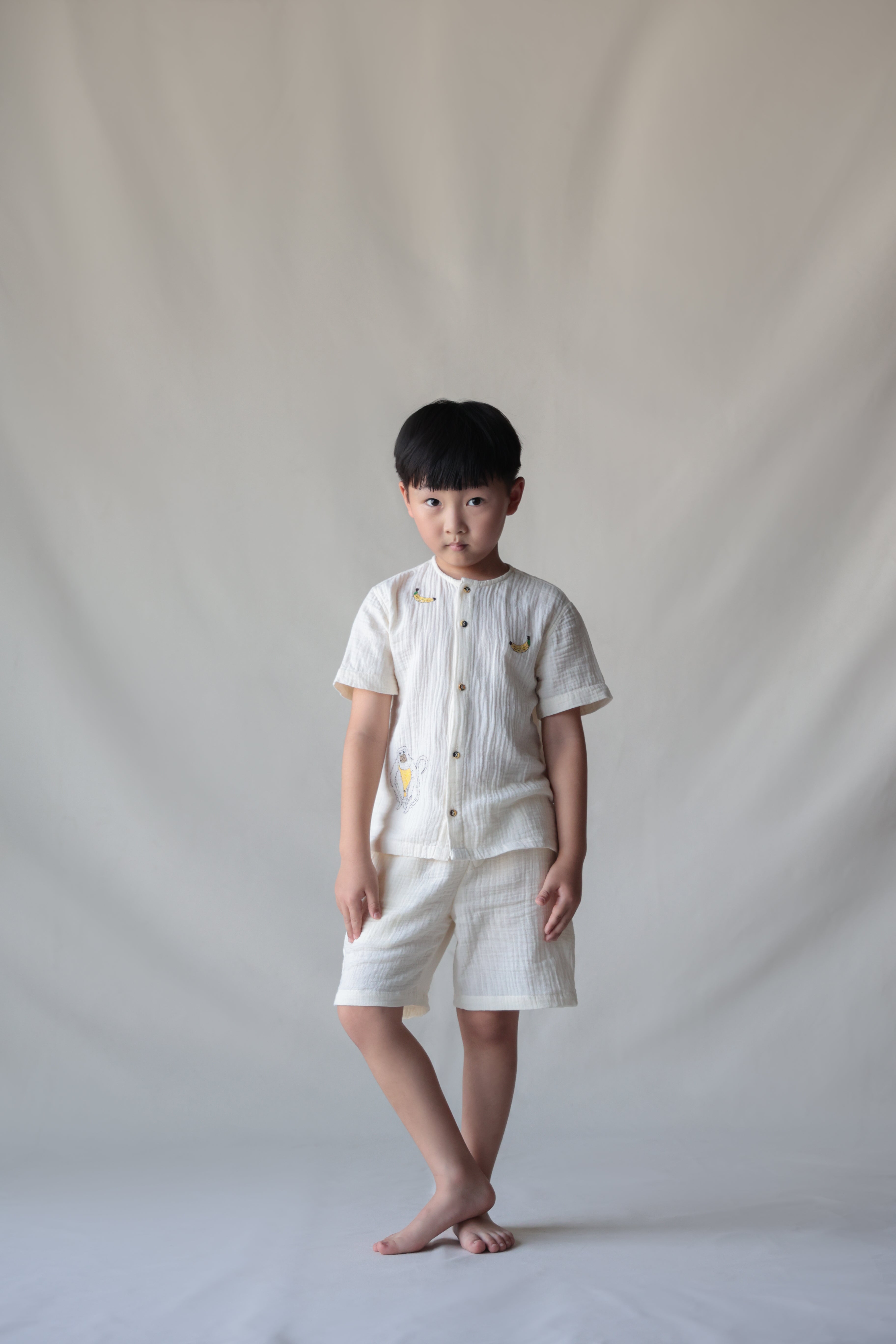 Natkhat Bandar shirt and shorts set