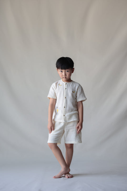 Natkhat Bandar shirt and shorts set