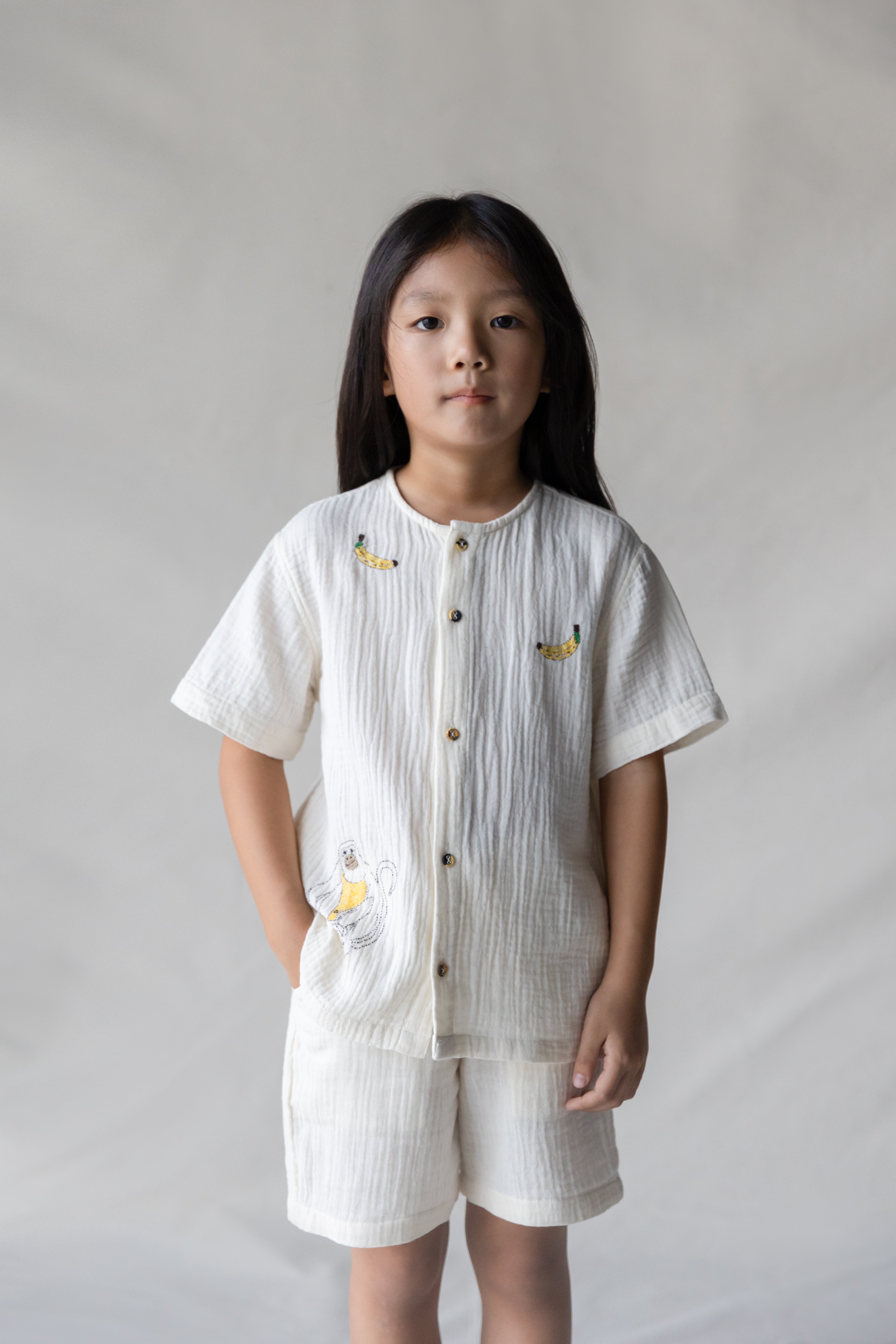 Natkhat Bandar shirt and shorts set
