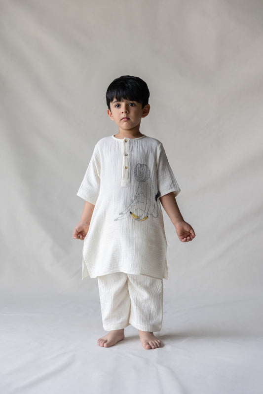 Lalchi Langur kurta and pyjama set