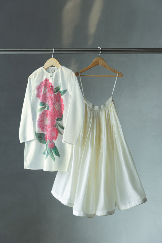 Camellia Ivory Kurta Lehenga set