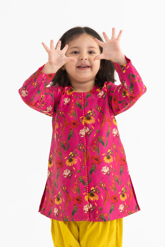 Chattur Tota  Fuchsia Salwar and Kameez