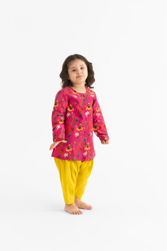Chattur Tota  Fuchsia Salwar and Kameez