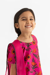 Chidiya Rani Badi Sayani  Fuchsia Lehenga, Choli & Dupatta