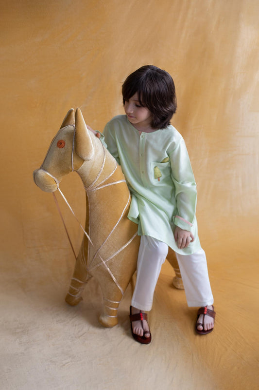 Paan Kulfi Kurta Pajama Set