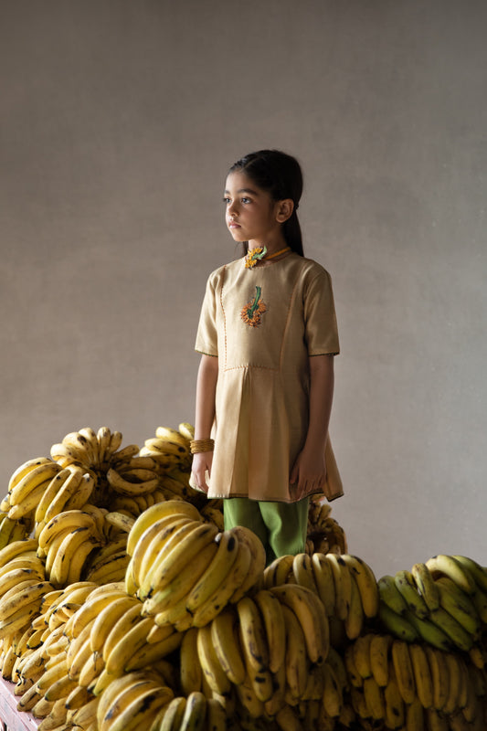 Sunahra Kalidar Kurta and Pyjama Set