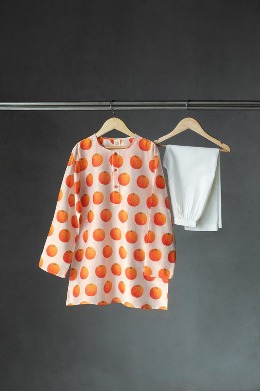 Motichoor laddoo Printed Kurta Pyjama Set