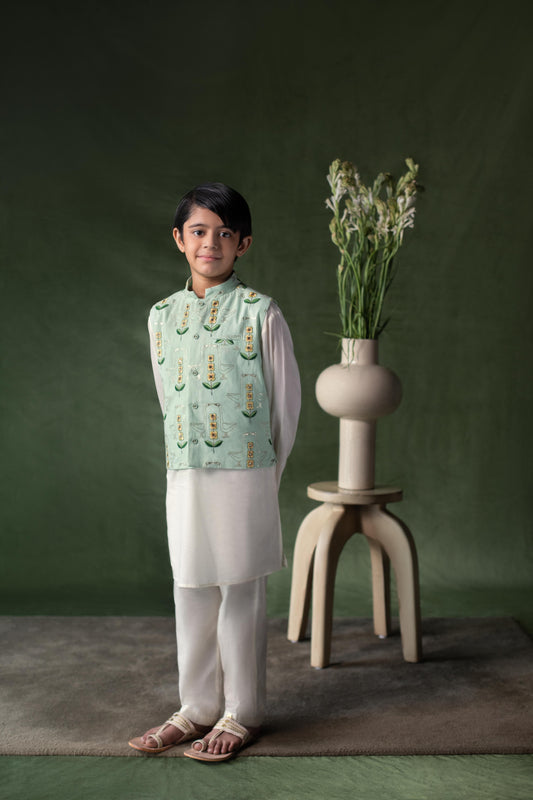 Pitonia Mint Bandi, Kurta Pyjama set