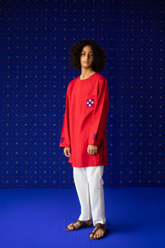 Anant red kurta (limited edition)