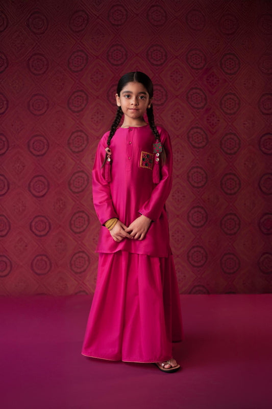 Abhla Fuchsia Kurta Lehenga Set (limited edition)