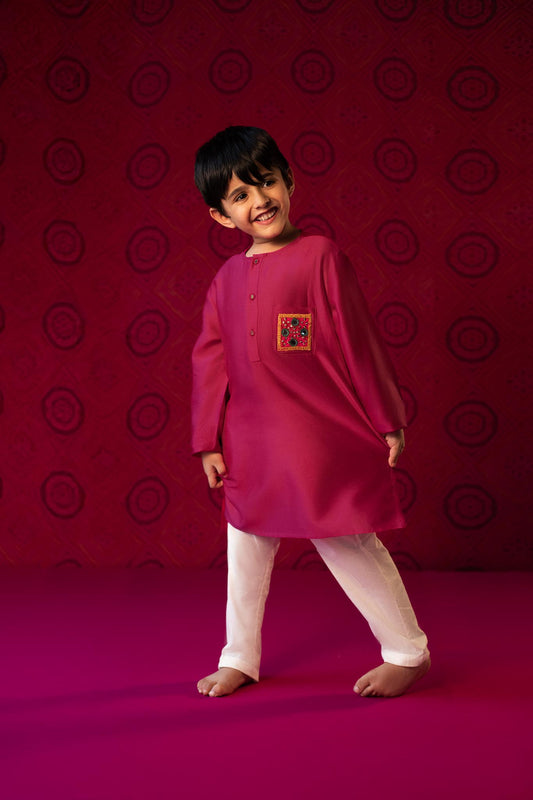 Abhla Fuchsia Kurta Pajama (limited edition)