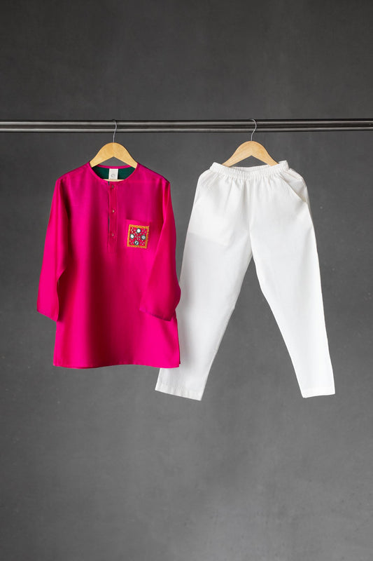 Abhla Fuchsia Kurta Pajama (limited edition)