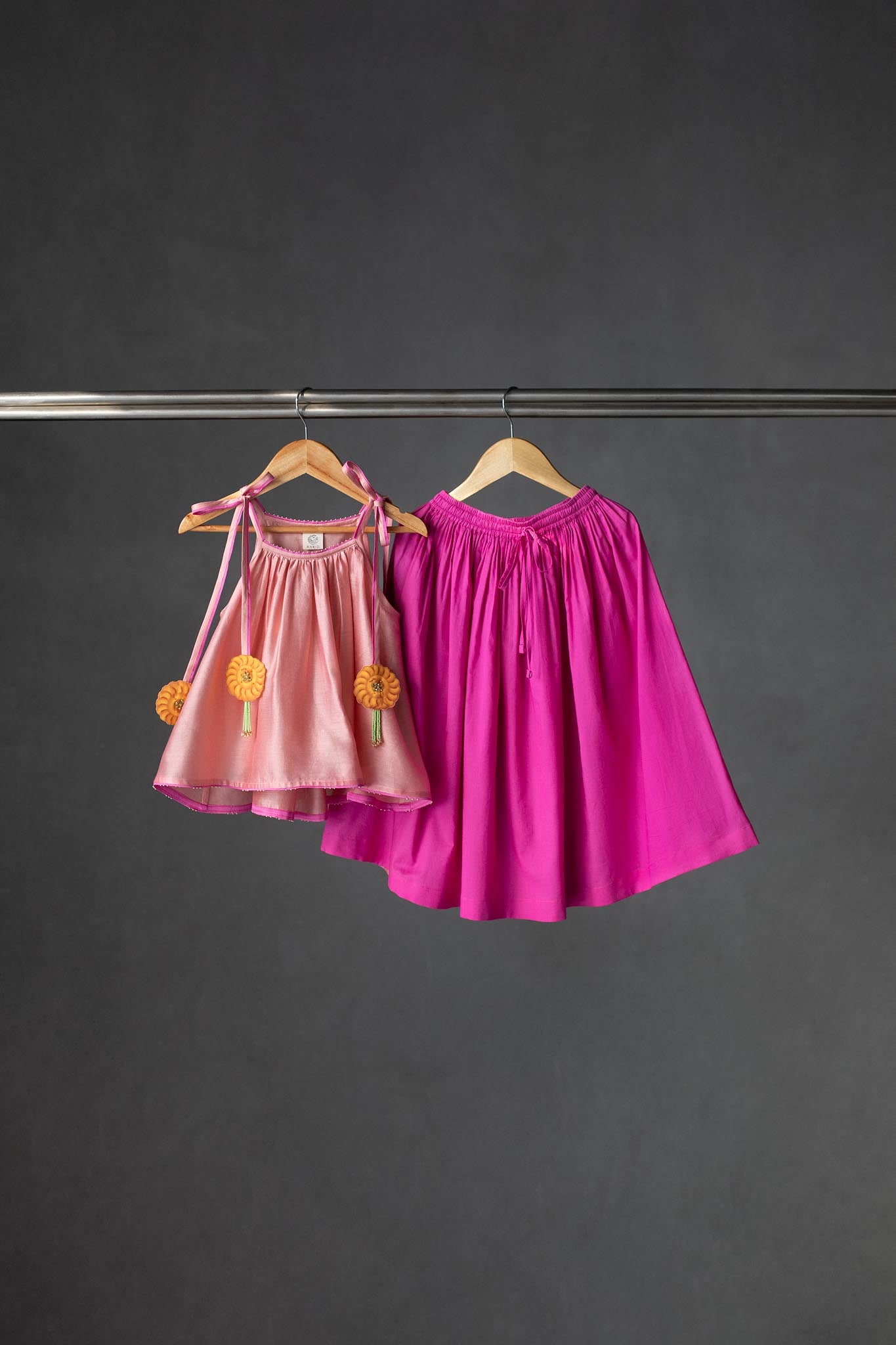 Imarti Tie-Up Top & Skirt Set