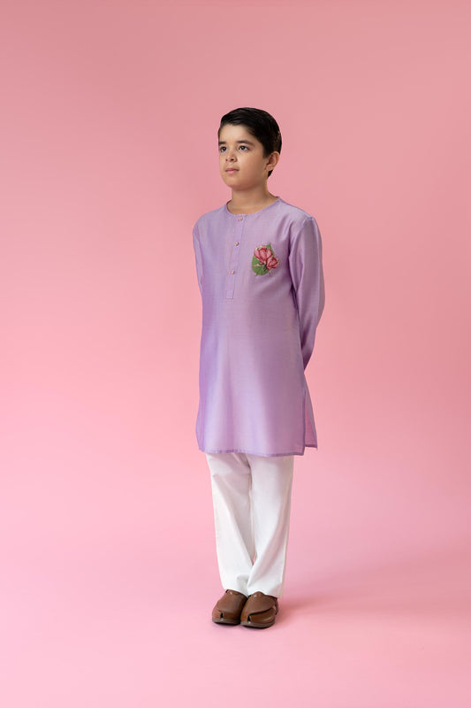 Lilac Kurta and Pyjama set