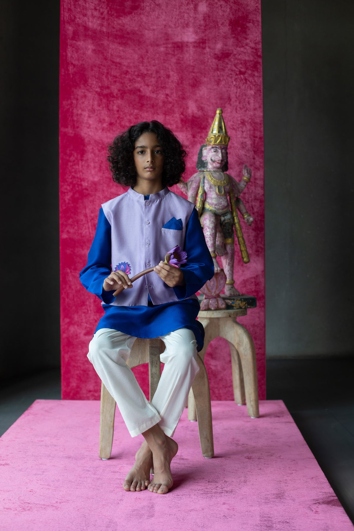Krishna Bandi Kurta Pajama Set