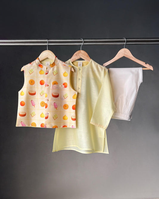 Mithai Box Bandi Kurta Pyjama Set